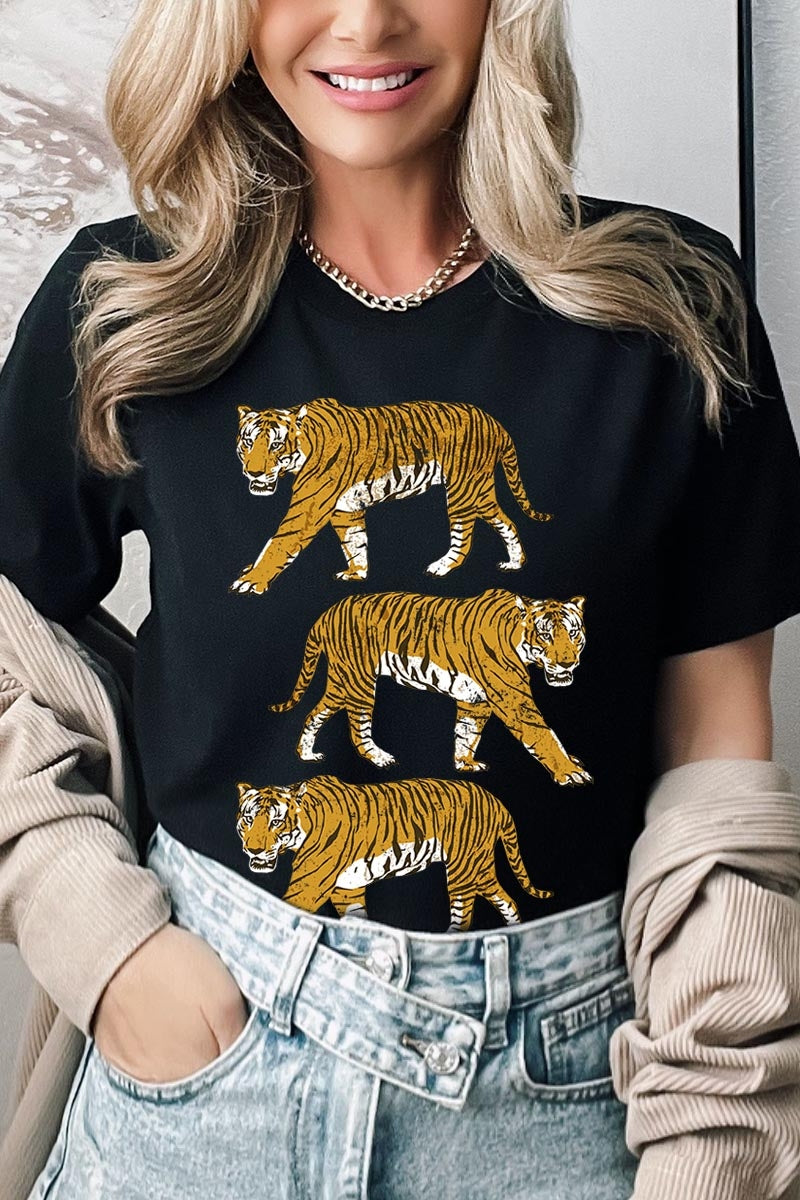 US3001-E3104 Retro Tigers Graphic Tee $12.5