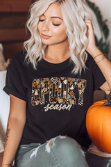 US3001P-E3105 Spooky Season Halloween Graphic Plus Tee $16