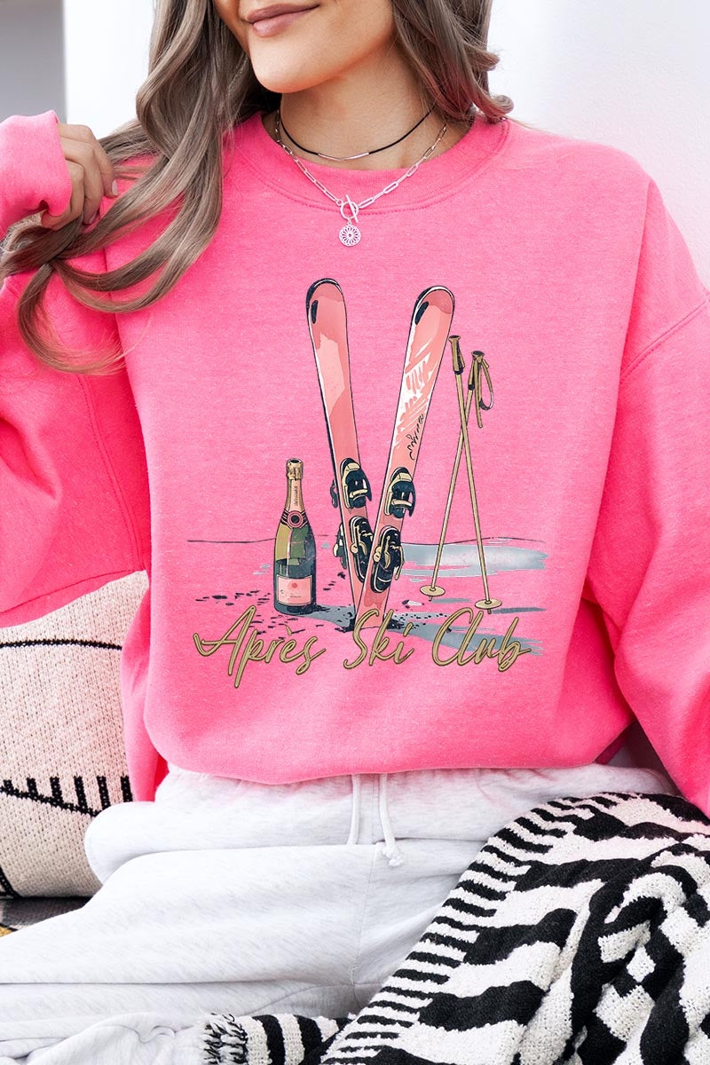 UL180-E3187 Apres Ski Club Graphic Sweatshirt $20