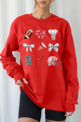 UL240-E3076 Alabama Football Graphic Long Sleeve Tee $13.75
