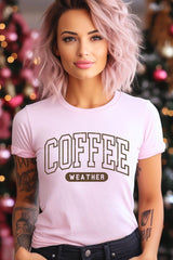 US3001P-E3207 Coffee Weather Graphic Plus Tee $16