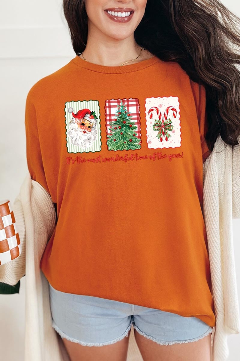 5000P-E3201 Most Wonderful Time Graphic Plus Heavy Cotton Tee $12.75