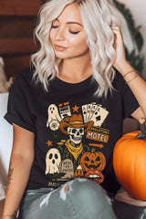 US3001-E3107 Spooky Western Skeleton Graphic Tee $12.5