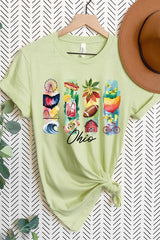 US3001-E3061OH Ohio State Brushstroke Graphic Tee $12.5
