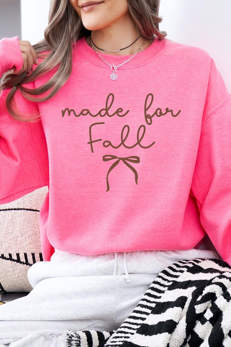 UL180-E3151 Made For Fall Graphic Sweatshirt $20