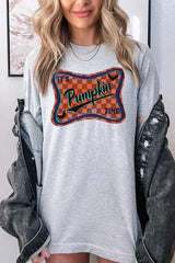 US3001P-E3144 Itu2019s pumpkin time Graphic Plus Tee $16