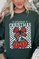 UL180P-E3196 Cherry Ornament Christmas Graphic Plus Sweatshirt $25
