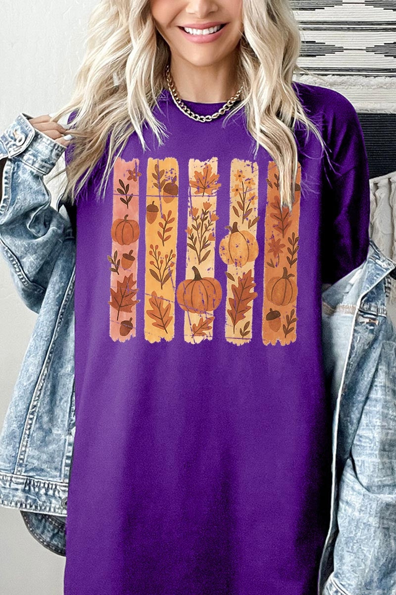 5000P-E3110 Brushstroke Fall Graphic Plus Heavy Cotton Tee $12.75