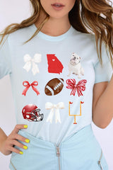 US3001P-E3080 Georgia Football Graphic Plus Tee $16