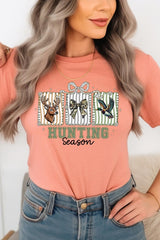 US3001-E3192 Deer & Duck Hunting Season Graphic Tee $12.5
