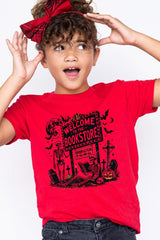 US3001Y-E3122Z Bookstore Halloween Kids Graphic Tee $11