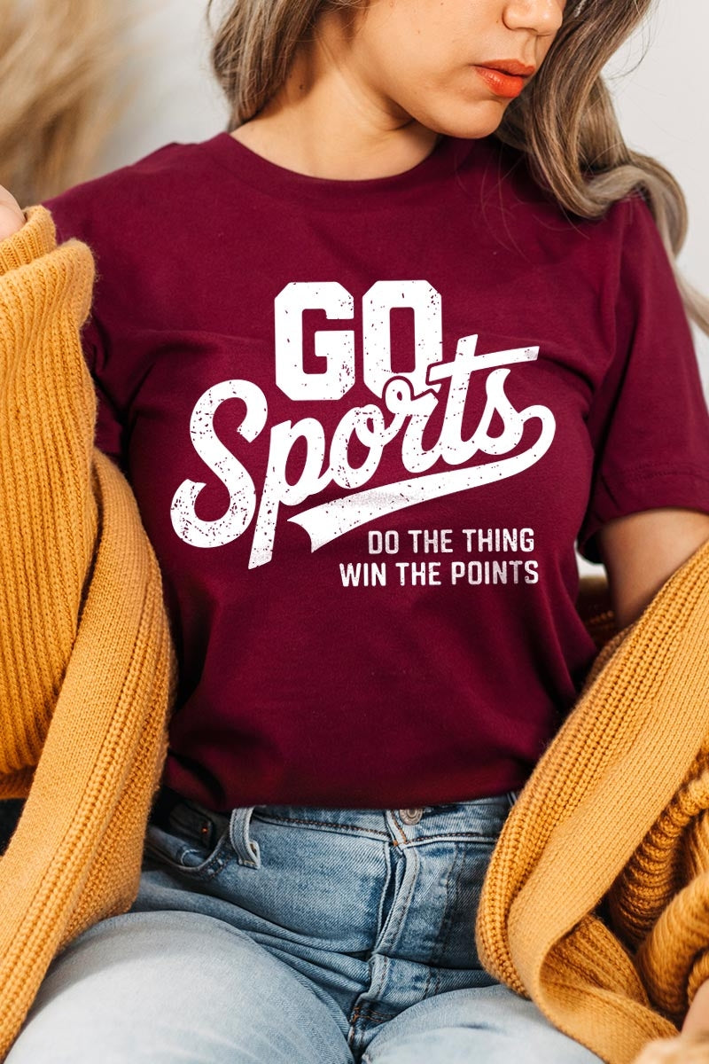 US3001-E3103 Go Sports Graphic Tee $12.5