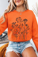 UL180P-E3146 Christian Wildflower Graphic Plus Sweatshirt $25