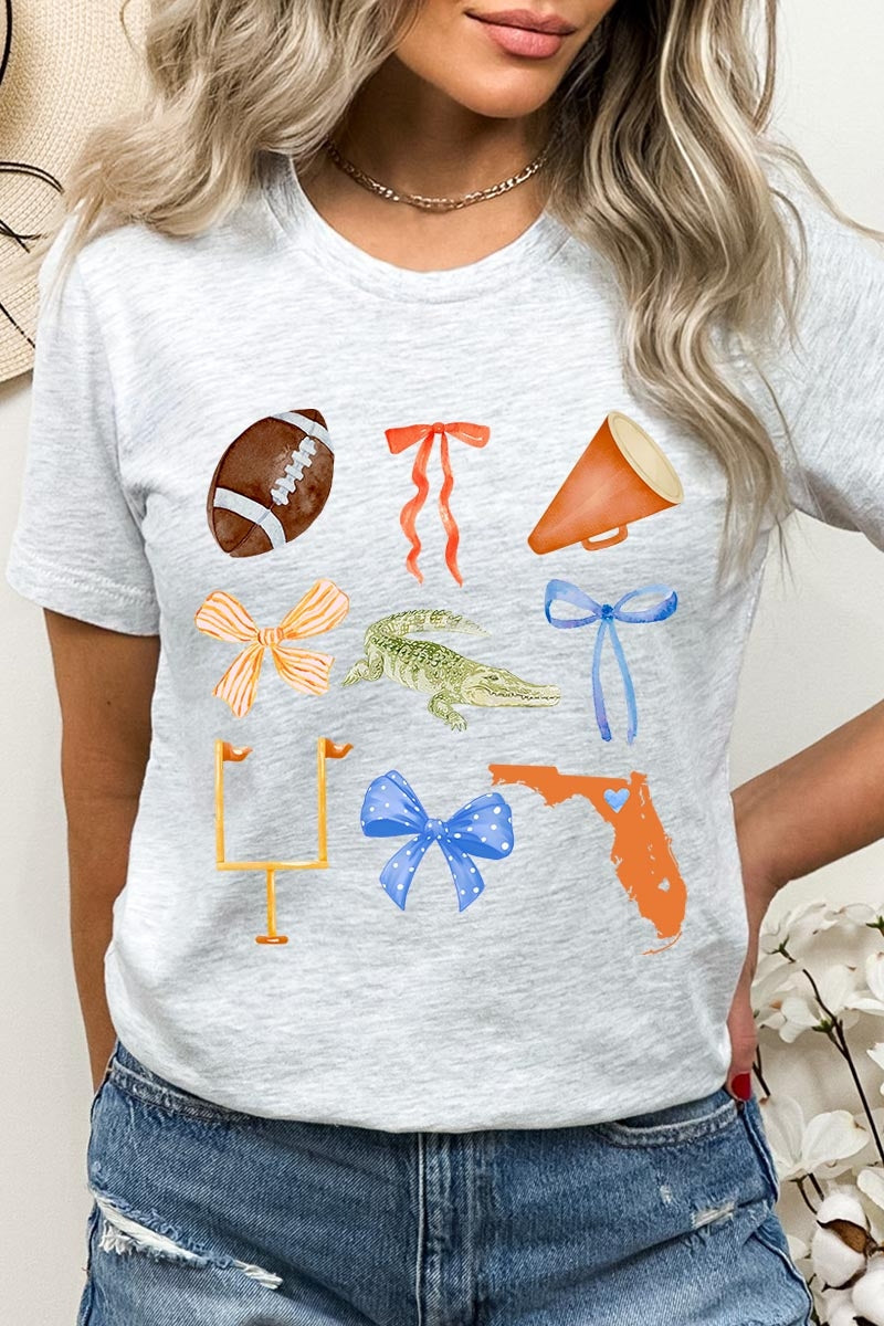 US3001P-E3078 Florida Football Graphic Plus Tee $16