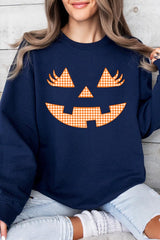 UL180-E3148 Cute Pumpkin Halloween Graphic Sweatshirt $20