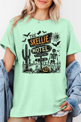 5000-E3108 Skellie Motel Halloween Graphic Heavy Cotton Tee $9