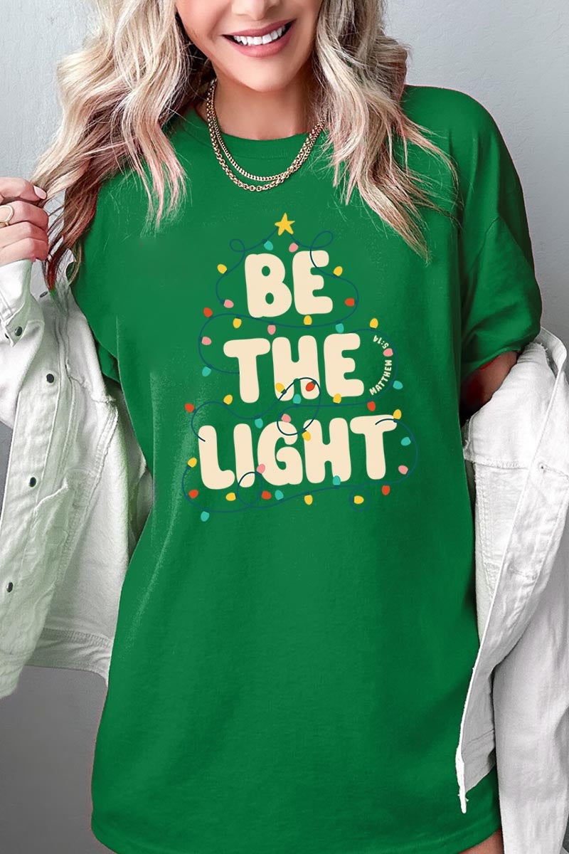 5000-E3202 Be the Light Christmas Graphic Heavy Cotton Tee $9
