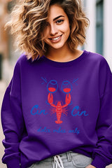 UL180P-E3069 Cin Cin Lobster Celebration Plus Sweatshirt $25