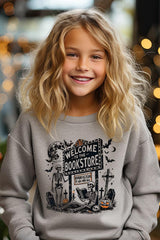 UL180B-E3122Z Bookstore Halloween Kids Graphic Sweatshirt $20