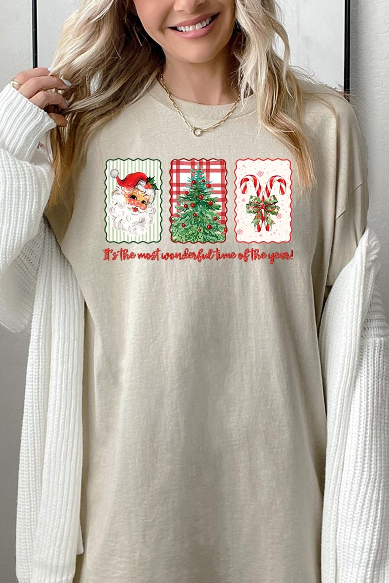 5000P-E3201 Most Wonderful Time Graphic Plus Heavy Cotton Tee $12.75