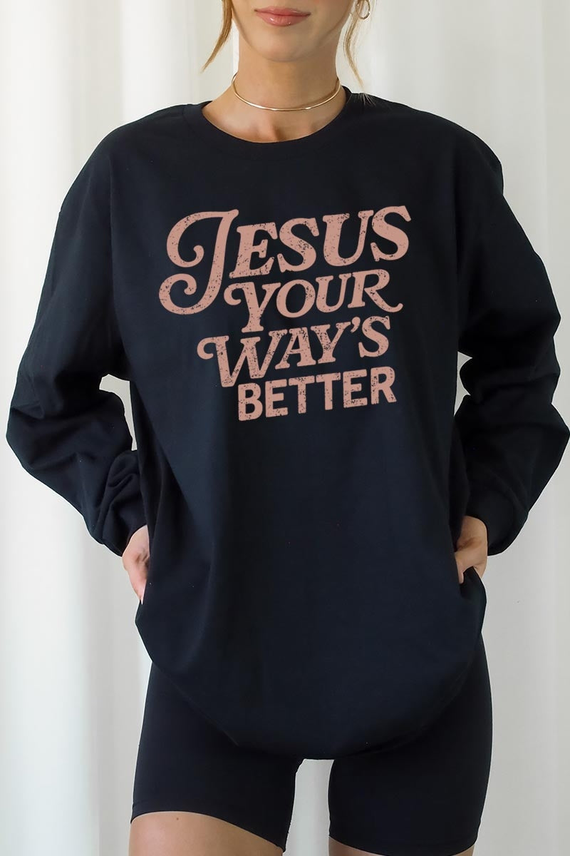 UL240-E3114 Christian Graphic Long Sleeve Tee $13.75