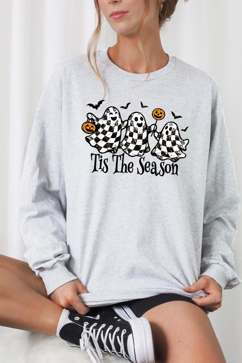 UL240P-E3124 Retro Ghosts Graphic Plus Long Sleeve Tee $17