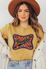 US3001-E3144 Itu2019s pumpkin time Graphic Tee $12.5