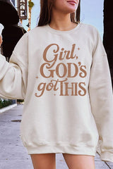 UL180P-E3102 Girl, Godu2019s Got This Graphic Plus Sweatshirt $25