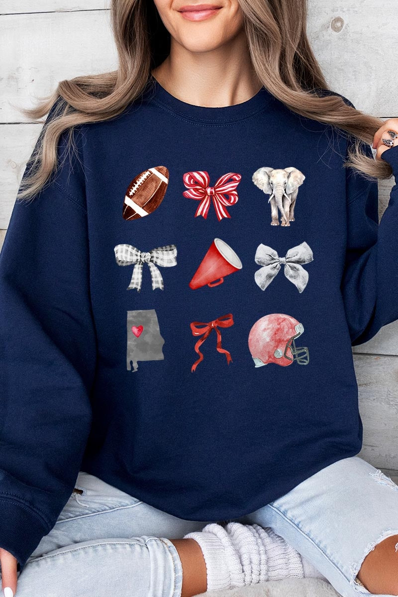UL180P-E3076 Alabama Football Graphic Plus Sweatshirt $25