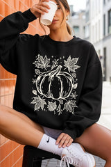 UL180-E3162 Fall Pumpkin Graphic Sweatshirt $20
