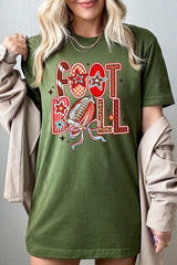 US3001-E3053 Brushstroke Football Graphic Tee $12.5