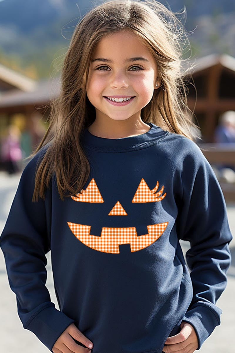 UL180B-E3148Z Cute Pumpkin Halloween Kids Graphic Sweatshirt $20