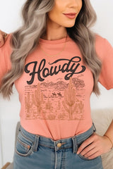 US3001-E3095 Howdy Desert Western Graphic Tee $12.5