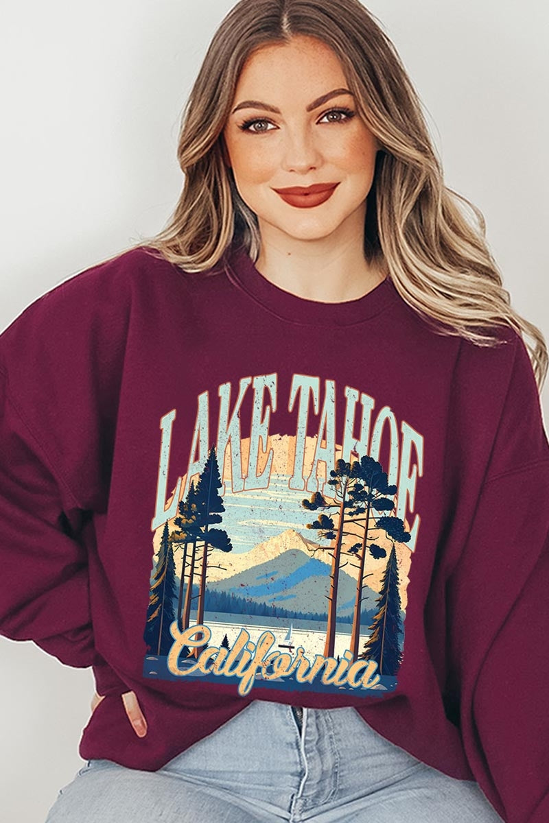 UL180P-E3059 Lake Tahoe Graphic Plus Sweatshirt $25