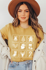 US3001P-E3215 Christmas Icons Graphic Plus Tee $16