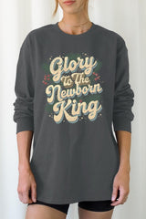 UL240P-E3220 Glory to the Newborn King Graphic Plus Long Sleeve Tee $17