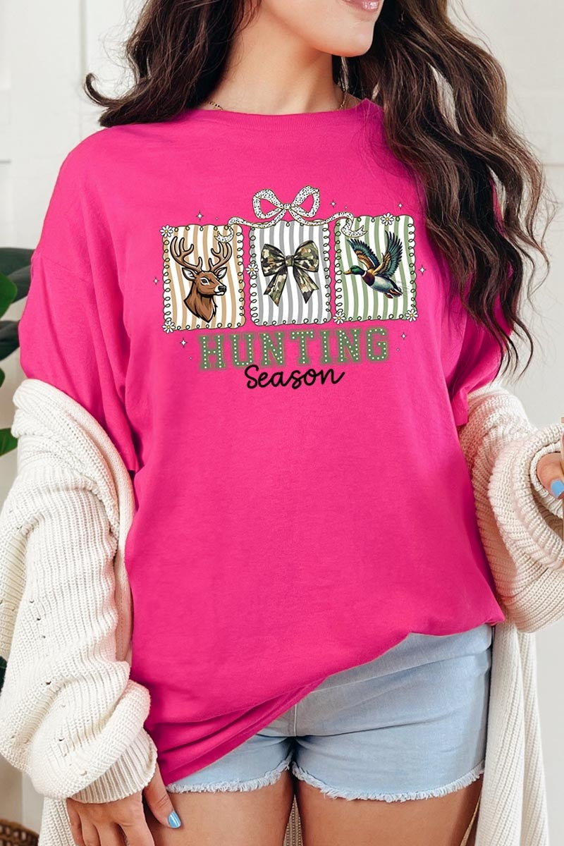 5000P-E3192 Deer & Duck Hunting Season Graphic Plus Heavy Cotton Tee $12.75