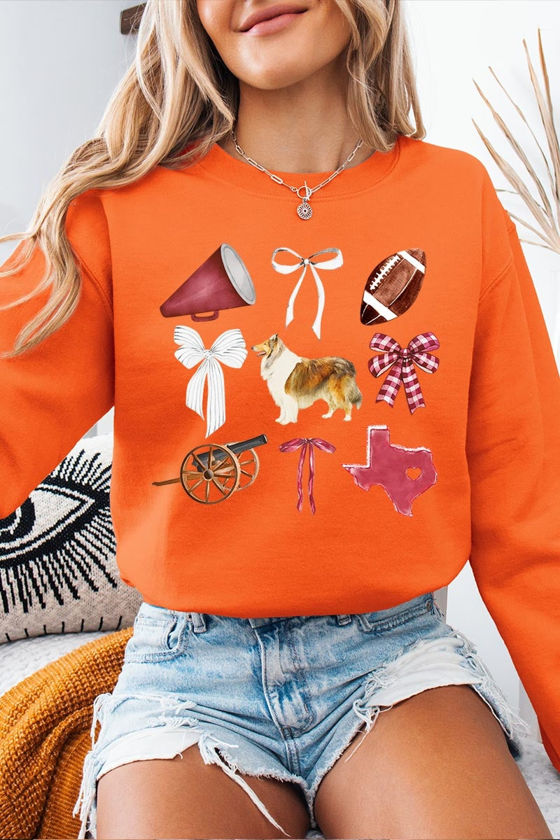 UL180-E3079 Texas Football Graphic Sweatshirt $20