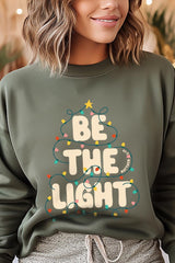 UL180-E3202 Be the Light Christmas Graphic Sweatshirt $20