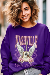 UL180-E3157 Nashville Rose Graphic Sweatshirt $20