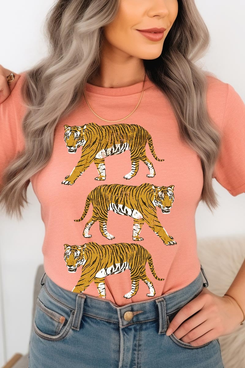 US3001-E3104 Retro Tigers Graphic Tee $12.5
