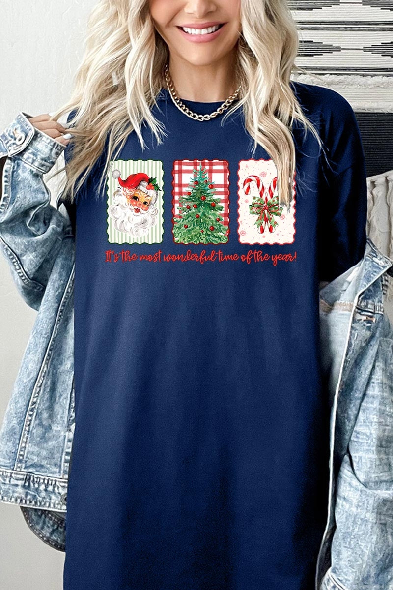 5000P-E3201 Most Wonderful Time Graphic Plus Heavy Cotton Tee $12.75
