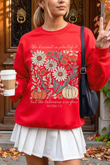 UL180-E3173 Faith Harvest Graphic Sweatshirt $20
