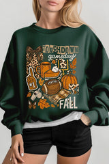 UL180-E3134 Fall Football Collage Graphic Sweatshirt $20