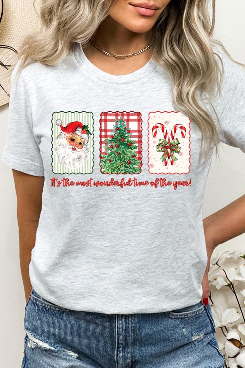 US3001-E3201 Most Wonderful Time Graphic Tee $12.5