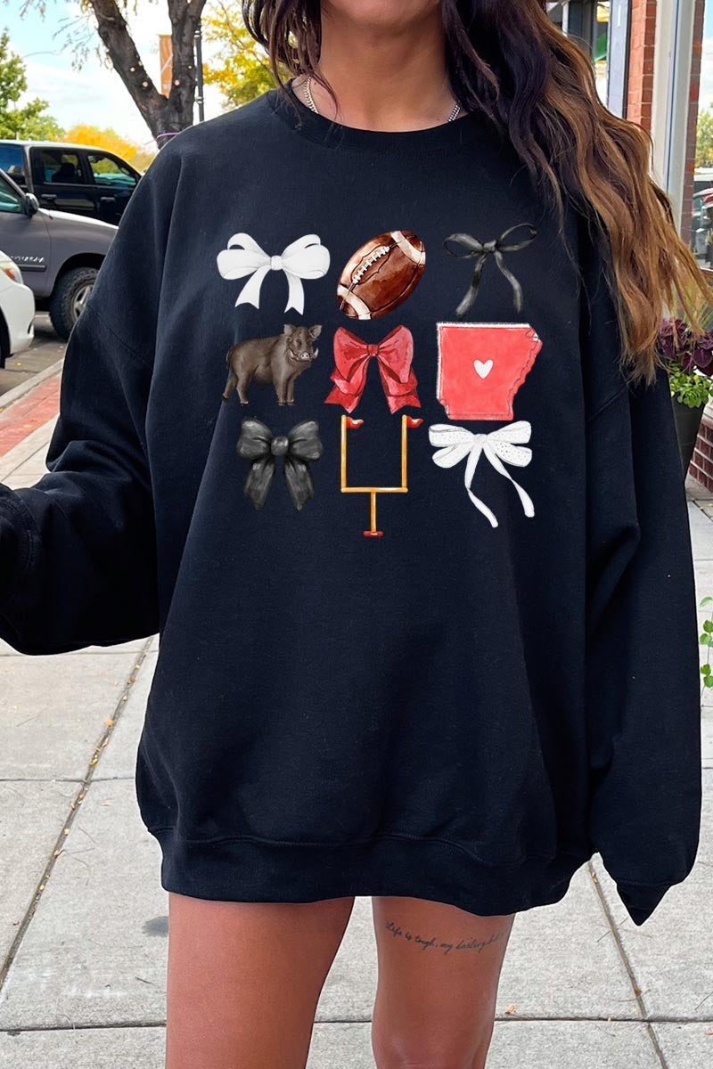 UL180-E3077 Arkansas Football Graphic Sweatshirt $20