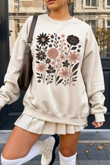 UL180-E3178 Fall Floral Garden Graphic Sweatshirt $20