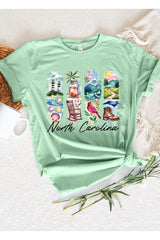 US3001P-E3061NC North Carolina State Brushstroke Graphic Plus Tee $16