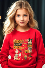 UL180B-E3084Z Halloween collage Kids Graphic Sweatshirt $20