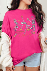 5000P-E3123 Halloween Skeleton Graphic Plus Heavy Cotton Tee $12.75